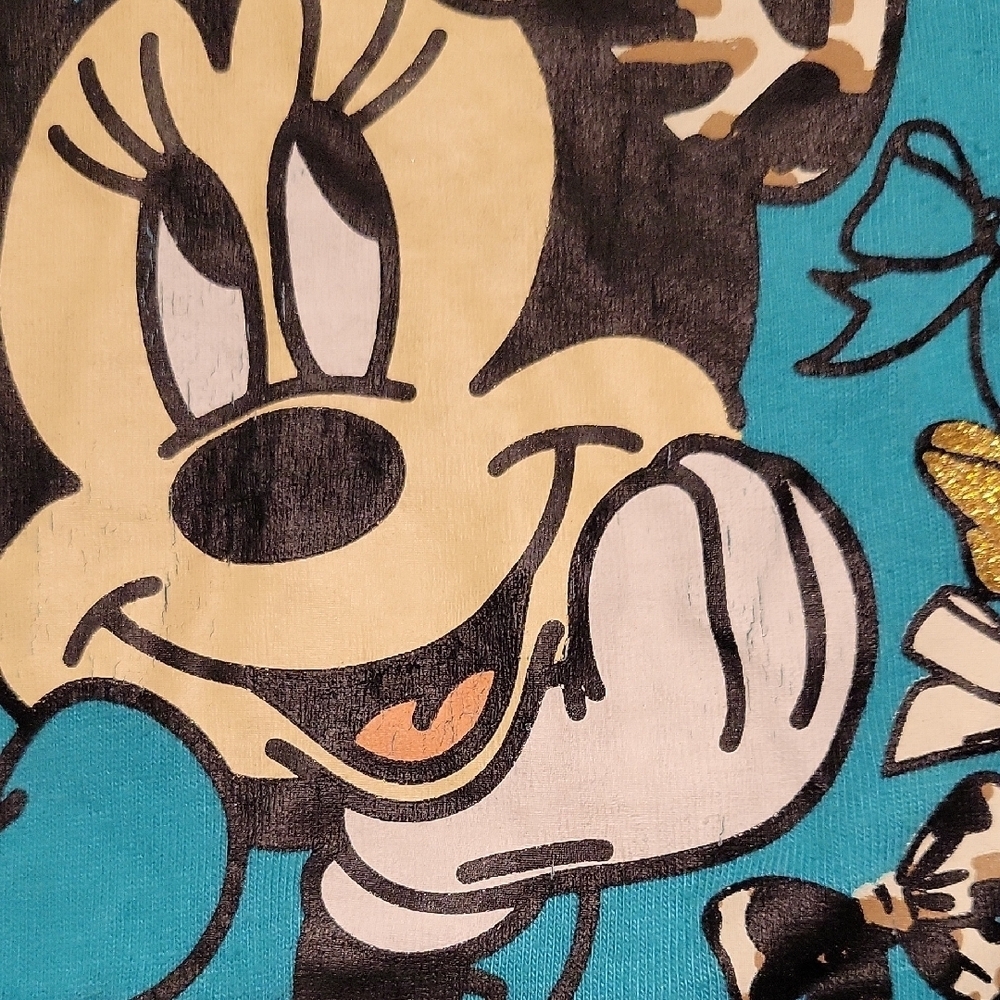 Disney Minnie Mouse Blue and Leopard Dress - Picture 4 of 6